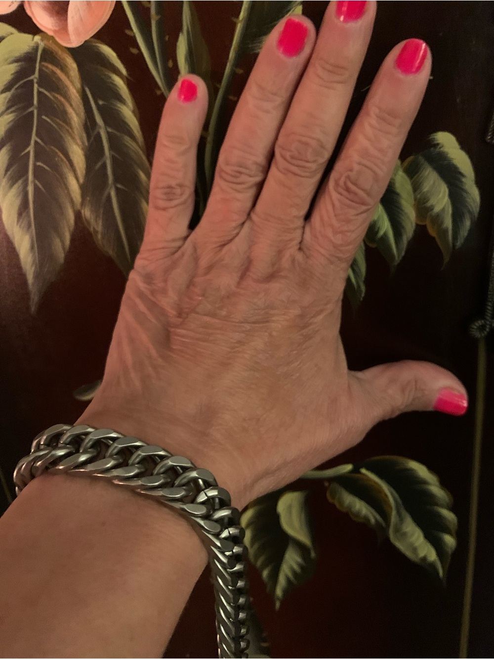 Sterling-Style Chunky Curb Chain Bracelet in Silver
